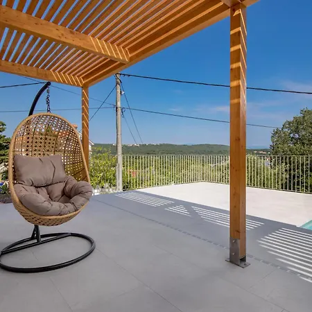 1 With Pool Soline, Krk, 280 M From Beach, By 4villas Villa