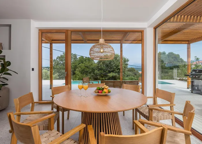 1 With Pool Soline, Krk, 280 M From Beach, By 4villas