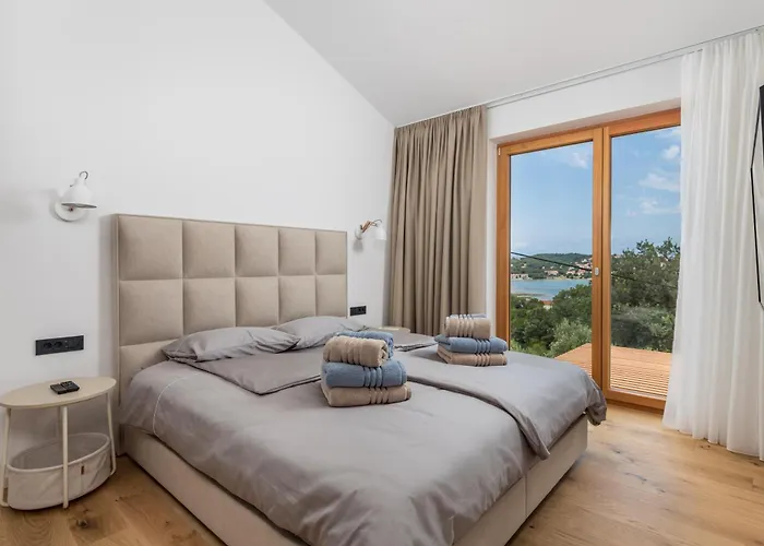Vila 1 With Pool Soline, Krk, 280 M From Beach, By 4villas Soline (Krk)
