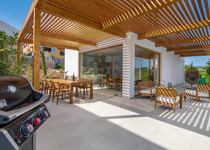 Willa 1 With Pool Soline, Krk, 280 M From Beach, By 4villas