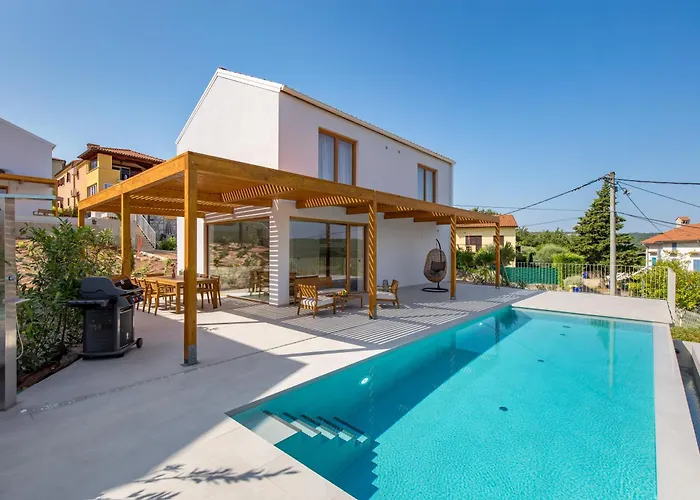 1 With Pool Soline, Krk, 280 M From Beach, By 4villas