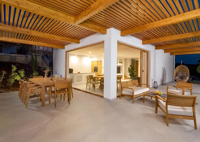 1 With Pool Soline, Krk, 280 M From Beach, By 4villas Willa