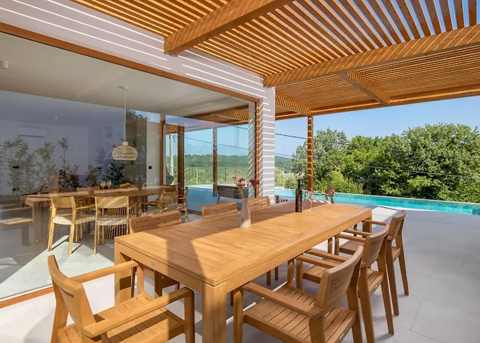Willa 1 With Pool Soline, Krk, 280 M From Beach, By 4villas
