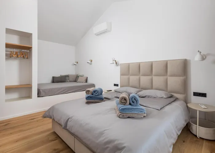 1 With Pool Soline, Krk, 280 M From Beach, By 4villas Willa