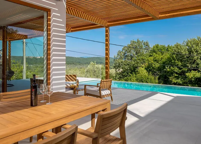 Willa 1 With Pool Soline, Krk, 280 M From Beach, By 4villas
