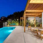 1 With Pool Soline, Krk, 280 M From Beach, By 4villas *